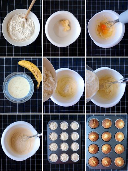 Banana Petits gâteaux de Split Recette - Miam Addiction