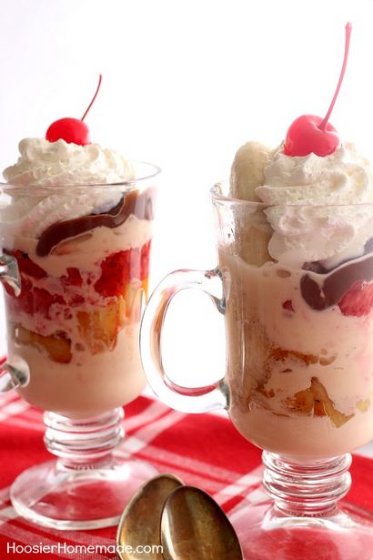 Banana Split Sundaes - Hoosier faites maison