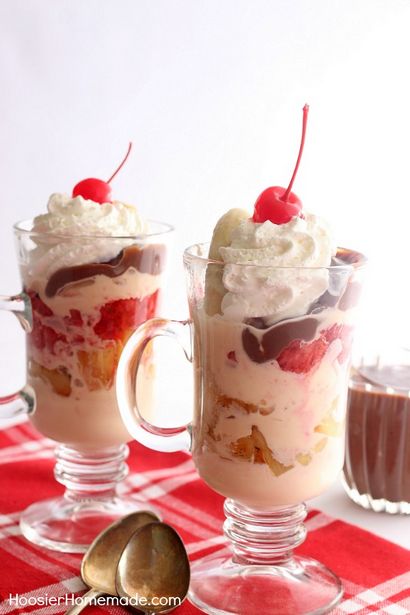 Banana Split Sundaes - Hoosier faites maison