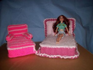 Barbie - s Crocheté Motif chambre à coucher, ThriftyFun