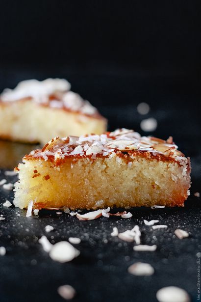 Basbousa Recette (gâteau de semoule), le plat de la Méditerranée