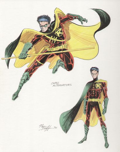 Batman- Die 1989 Film Robin Relics desigining Tim Drake s Robin-Kostüm