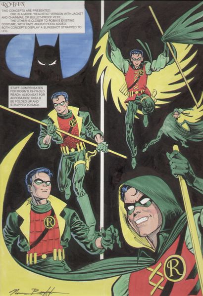 Batman- Die 1989 Film Robin Relics desigining Tim Drake s Robin-Kostüm