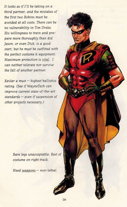 Batman- Die 1989 Film Robin Relics desigining Tim Drake s Robin-Kostüm