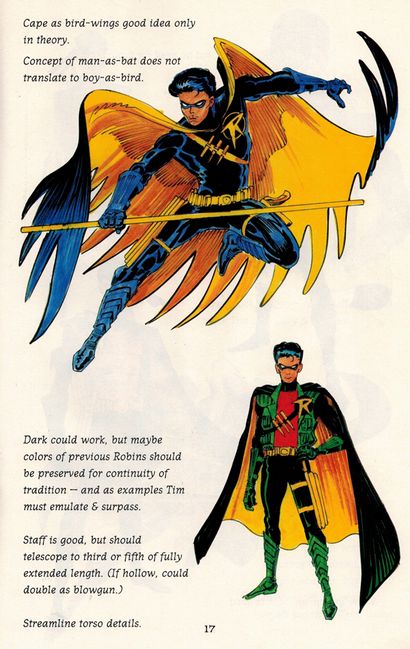 Batman- Die 1989 Film Robin Relics desigining Tim Drake s Robin-Kostüm