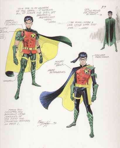 Batman- Die 1989 Film Robin Relics desigining Tim Drake s Robin-Kostüm