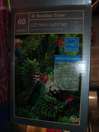 Lumières 3 étapes LED Alimentation par batterie de Noël