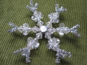 Perles flocon de neige Ornement # 7, minéraux modernes
