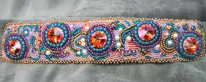 Perle Broderie Bracelet - Romance Harlequin, perles Bijoux Diva