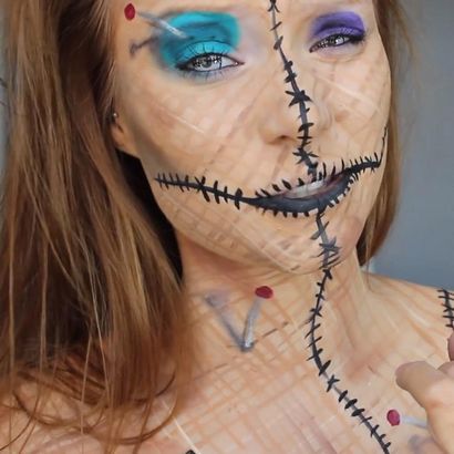 Un Pelote humain pour Halloween bricolage Voodoo Doll Costume - Maquillage - Idées Halloween