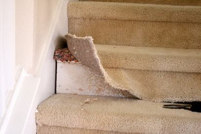 Belle Budget escalier Remodeler; Du tapis au bois Treads