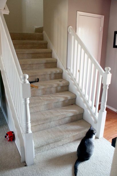 Belle Budget escalier Remodeler; Du tapis au bois Treads