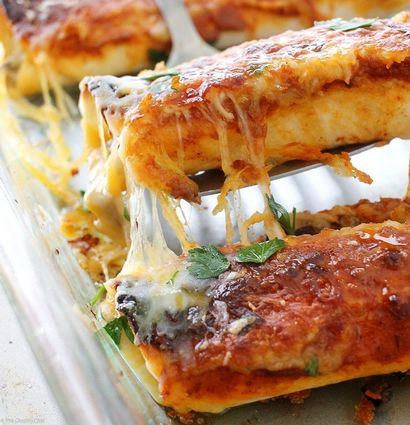 Boeuf avec sauce maison Enchiladas Enchiladas - Le chef Chunky