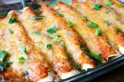Rindfleisch-Enchiladas mit Hausgemachte Enchilada Sauce - Der Chunky Chef