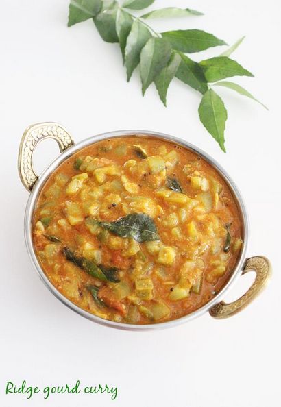 curry Beerakaya, recette de curry de courge crête, des recettes de beerakaya