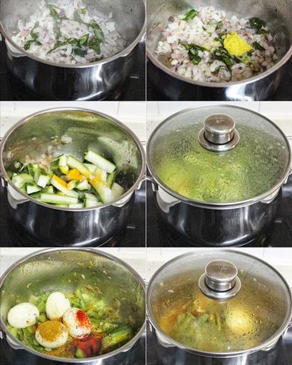Beerakaya kodi guddu kura, andhra courge crête recette de curry d'oeuf