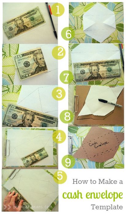 Anfänger Bohnen DIY Umschläge a Custom Bargeld Umschlag Tutorial