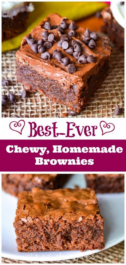 Best-jamais Chewy faites maison Brownies - Couches du bonheur