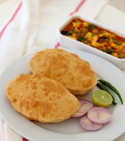 Bhature Recette pour Chole Bhatura (sans levure)