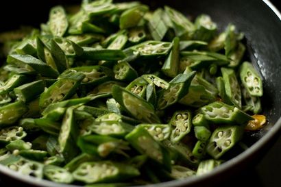 Bhindi recette frite, comment faire punjabi recette frite bhindi, recettes Bhindi