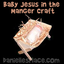 Bible artisanat pour Noël (Enfant Jesus Manger) Bible artisanat pour Noël