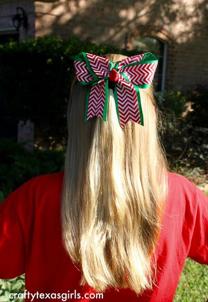 Big Christmas Hair Bow - I coeur Nap temps