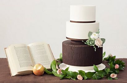 Birch Tree gâteaux de mariage - Effets similibois - Gâteau Geek Magazine