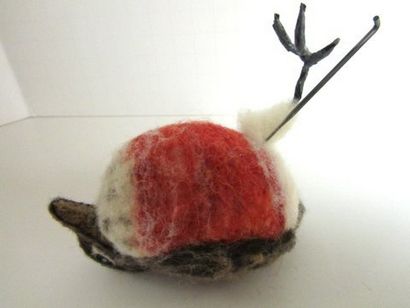 Pieds d'oiseaux pour les oiseaux aiguille - Felted tutoriel gratuit, LIVING FEUTRE Blog!