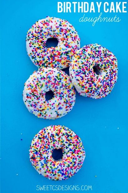 Geburtstags-Kuchen Donut Rezept - Sweet C - s Design
