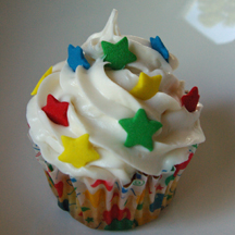 Geburtstags-kleine Kuchen, Easy Cupcakes