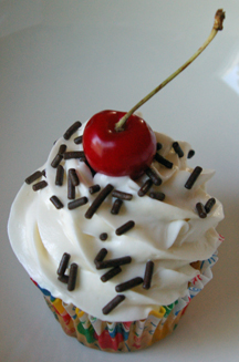 Geburtstags-kleine Kuchen, Easy Cupcakes