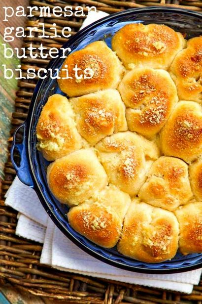 Keks-Rezept, Parmesan Knoblauch-Butter Biscuits • The Wicked Noodle