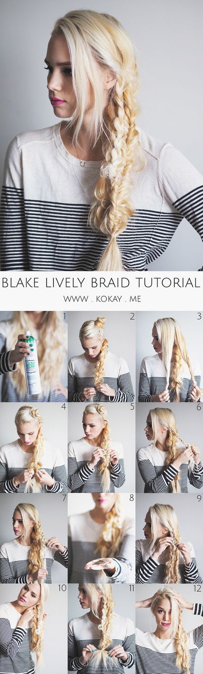 Blake Lively Braid Tutorial, Kirsten Zellers, A DIY Art und Schönheit Blog