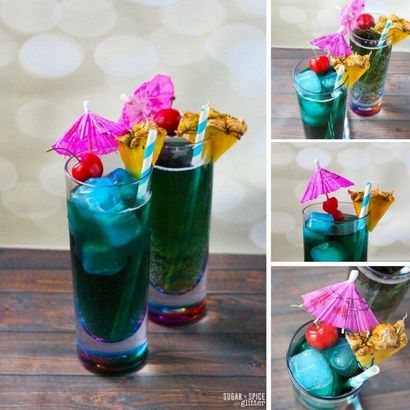 Blue Lagoon Cocktail Rezept - Zucker, Gewürz und Glitter