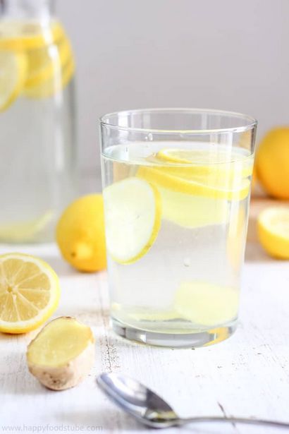 Körperreinigung Lemon Ginger Wasser Rezept - HappyFoods Rohr