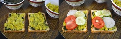 Bombay Masala Toast-Veg Masala Toast facile Recette Sandwich Pain Recettes, Padhuskitchen