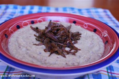 Borani Bademjan ~ yogourt persan avec Aubergine Dip - Mon Persian Cuisine