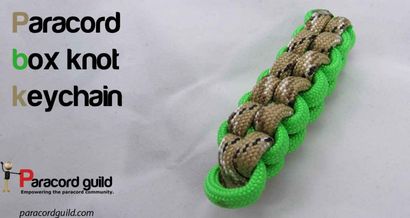 noeud Boîte paracord porte-clés - guilde Paracord