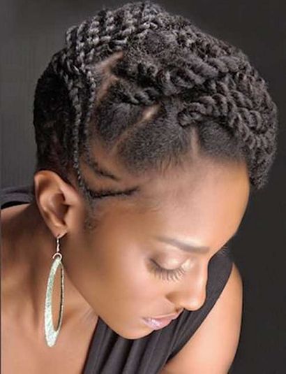 Zöpfen für schwarze Frauen mit kurzen Haaren, Kurze Frisuren 2016 - 2017, Die beliebtesten Kurze Frisuren
