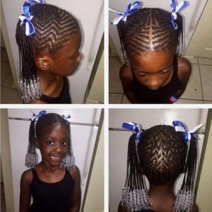 Tresses pour les enfants, les coiffures tressées pour les filles (tresses Les) Tresses pour les enfants, pour les filles Coupes de cheveux tressées