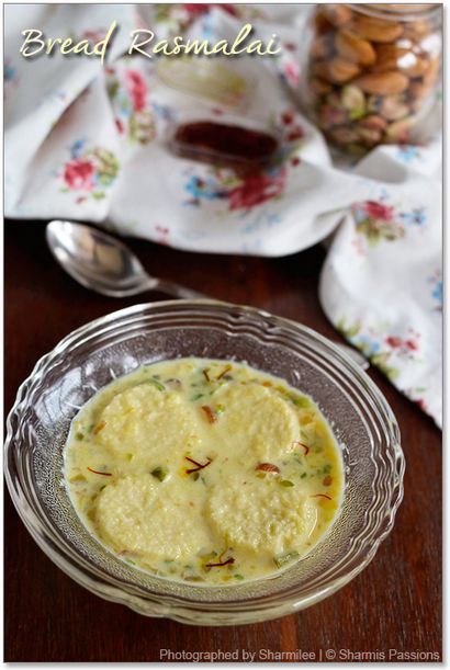 Pain Rasmalai Recette - Comment faire rasamalai facile - Sharmis Passions