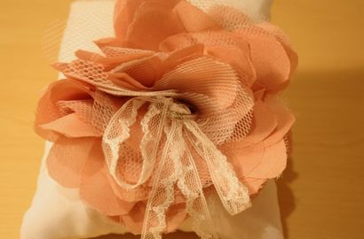 Braut DIY Tulle - Chiffon Stoff Blume Tutorial