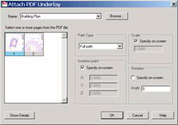 Apporter des fichiers PDF dans AutoCAD, Cadalyst