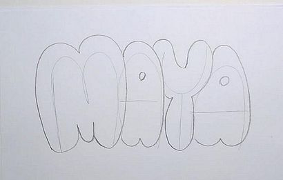 Blase Letters - Wie zeichnet Maya