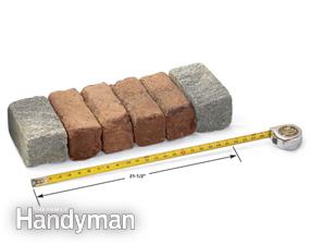 Build A Brick Weg im Garten, The Family Handyman