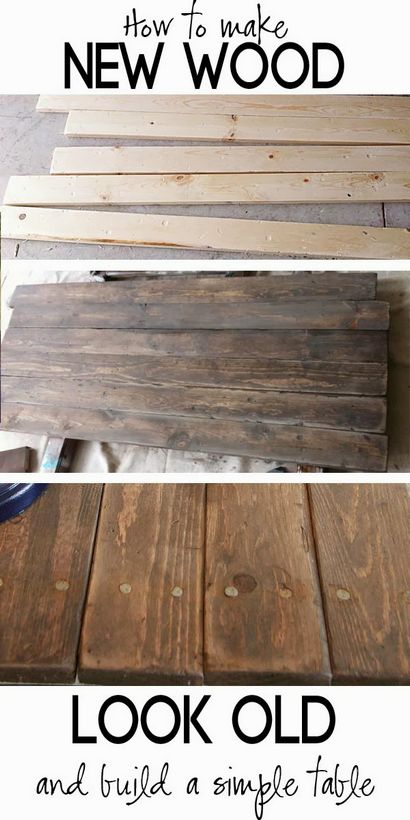 Construire un canapé rustique Table - Créer un nouveau bois un aspect ancien