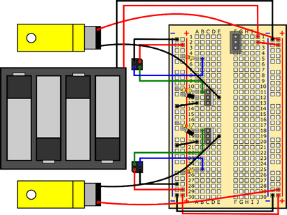 Construire un robot suivant la ligne Zippy (BlueBot Projet n ° 3)