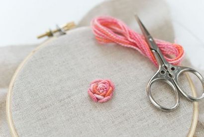 Bullion Noeud Rose broderie à la main Tutorial