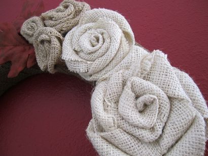 Fleurs (fleurs en toile de jute) Fleurs Burlap