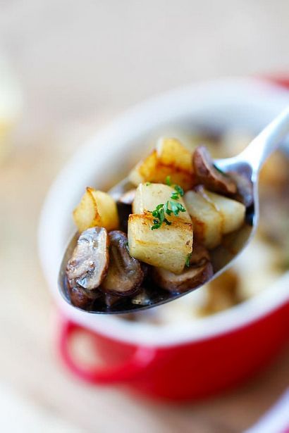 Beurre de pommes de terre sautées et champignons, délicieuses recettes faciles